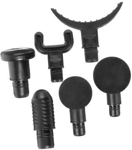 DECORNIJIA Massagegerät Adapter tragbarer Massageaufsatz aus ABS 6 Stück fördert Muskelentwicklung und Einfach zu Verstauen für Körpermassagegerät für Läufer und Gewichtheber