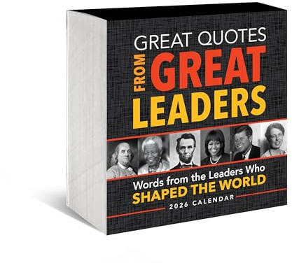 2026 Great Quotes From Great Leaders Boxed Calendar: 365 Inspirational Quotes From Leaders Who Shaped the World (Daily Calendar, Office Desk Gift for Him or Her)