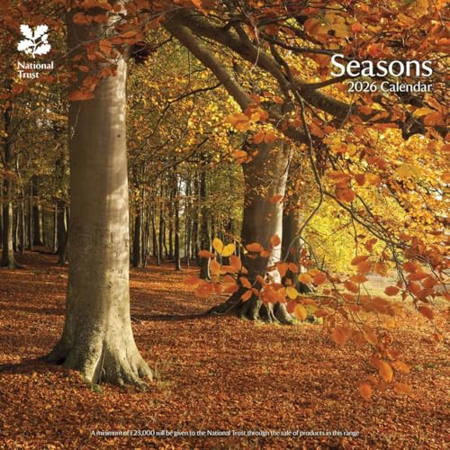 Karusell över hela världen, National Trust Seasons 2026 fyrkantig väggkalender