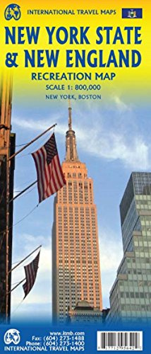 New York State & New England: Landkarte, doppelseitig Plan New York City, Boston, Boston Region