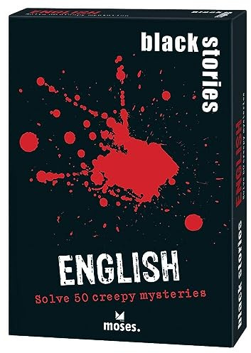 Moses Verlag 364 - Set di 50 Carte con indovinelli macabri Black Stories, n° 1 [Lingua Inglese]