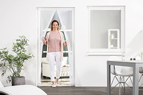 empasa Fliegengitter Magnet Lamellenvorhang 'DELUXE' Magnetvorhang Fliegenvorhang Türvorhang Insektenschutz Vorhang zuschneidbar, ideal für die Balkontür oder Terrassentür 100 x 220 cm