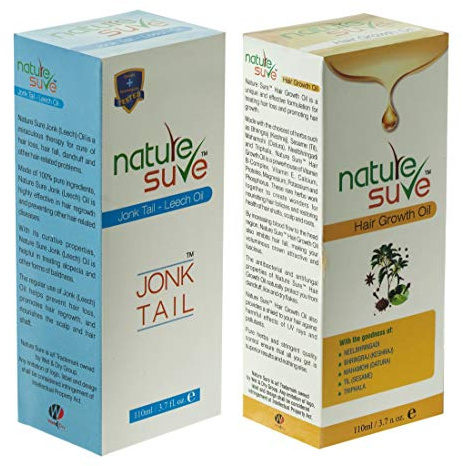 Nature Sure Combo - Jonk Tail (Leech Oil) 110ml and Hair Growth Oil 110ml