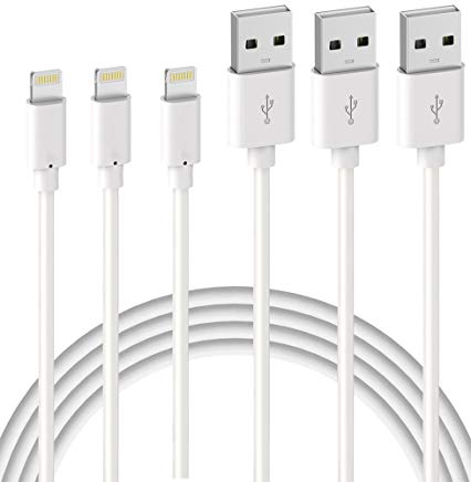 Quntis Cable iPhone 2M 3Pack, Cable Lightning Carga Rápida MFi Certificado Cargador iPhone para 13/12/12 Pro MAX/SE/11/X/XS/XR/8/7/6s Plus, iPad iPod