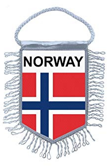 Akachafactory Wimpel mini Flagge Fahne flaggen miniflagge norwegen