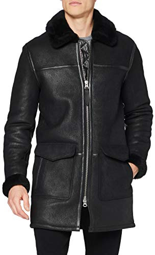 Schott NYC Homme Lccolorado Blouson Cuir, Noir, S EU