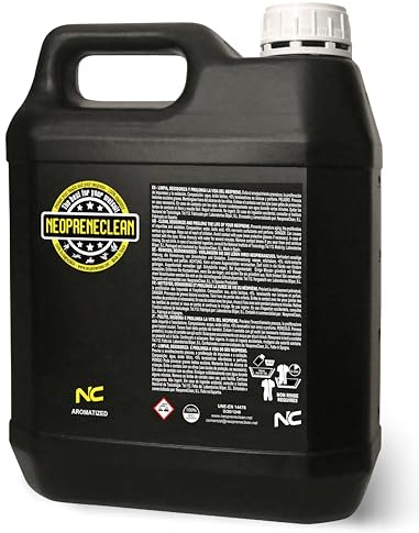 NeopreneClean Reinigungsmittel für Neopren, ohne Ausspülen, 100% biologisch abbaubar, von FESURFING empfohlenes Produkt. (5 Liter, natürlich)