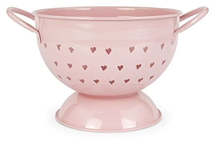 ISABELLE ROSE Sieb rosa mit Herzen im Shabby Chic Stil 21 cm COL1