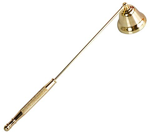 GAKA FAVOR Kerzenlöscher aus Edelstahl (Gold) Kerzenlöscher mit Griff Kerzenwerkzeug,Edelstahl Gefertigt Candle Extinguisher