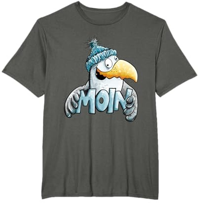 Nordsee Ostsee Moin Spruch Möwe I Urlaub Norddeutschland T-Shirt