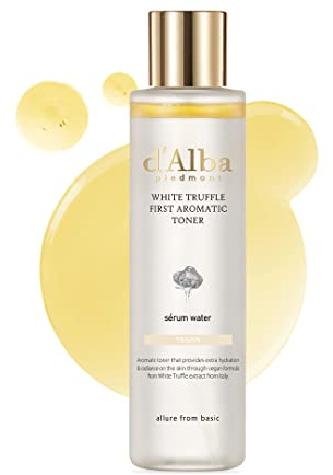 d'Alba Tónico aromático de trufa blanca italiana, tónico hidratante vegano brillante, mejora la textura de la piel, hidratación profunda para pieles secas y sensibles, skincare coreano