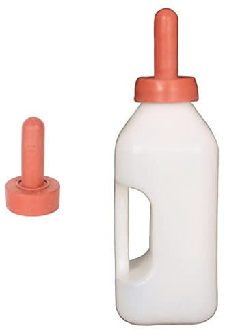 barenx Botella de leche de becerro con tetina para alimentar a pantorrillas, burros, caballos, corderos, cerditos y potros