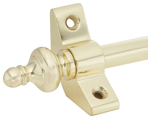 Set of 13, Stair Carpet Rods, Urn Finial, Polished Brass, Suitable for Carpet Runners Up to 70 Centimetre Wide Or Narrow (Polished Brass)