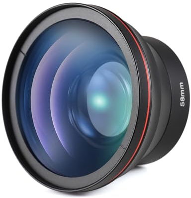 Camnoon Kit d’objectifs grand angle et macro pour Canon EOS 70D/77D/80D/1100D/700D/650D/600D/550D/300D/100D, Canon Rebel T7/T7i/T6i/T6s/T6/SL2/SL3