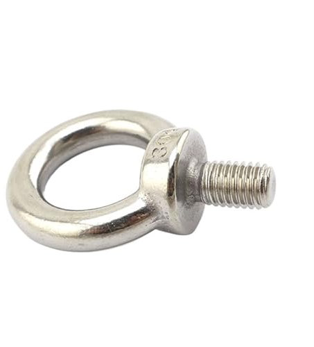 SynapSYA Ringschrauben Metrisches Gewinde M3 M4 M5 M6 M8 M10 M12 M16 M18 M20 M24 Hebebolzen Ösenhakenmuttern Schulterhebeschraube Ösenringschrauben(2PCS X M16)