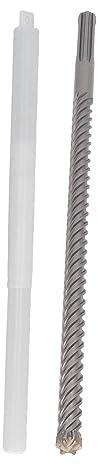 FLEXMAN Rotary Hammer Drill Bit, 6 Flute 5 Pit Carbide Alloy Masonry Drill Bit, Rotary Hammer Drill Bits, Impact Carbide Tipped Drill Bit for Concrete, Masonry, Stone, Plaster