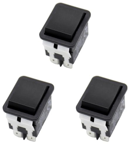Remingtape 3X Wippschalter, HY12-9-3 6-Poliger Industrieller Elektrischer Wippschalter 125 V/250 V Drucktaste