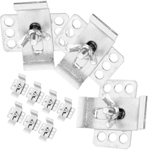 HOMSFOU 10 Ensembles Clips Pour Évier En Dessous Du Plan Galvanisé De Supports De Montage Pour Lavabo Cuisine Salle De Bain