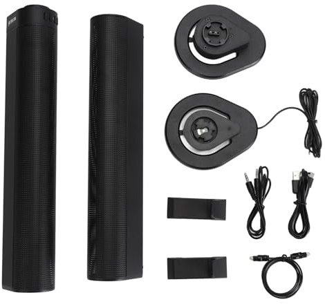 Mtlavishishing Kit Altoparlante Bluetooth 40W con Subwoofer 3D Stereo Home Theater Wireless per Computer e TV con Batteria 2000 mAh e Forte Compatibilità