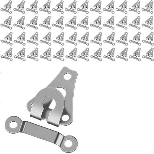 LilaLemon 40 PCS Trouser Fasteners Hook and Bar, Silvery Black Hook and Eye Fastenings for Clothes and Adjusting Trousers, Hidden Waist Cinching for Skirts, Sewing Fashionable Clothing