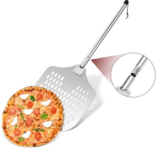 Onader Pizzaschieber, 30,6x42,3cm Großer Fläche Perforierter Pizza Schieber