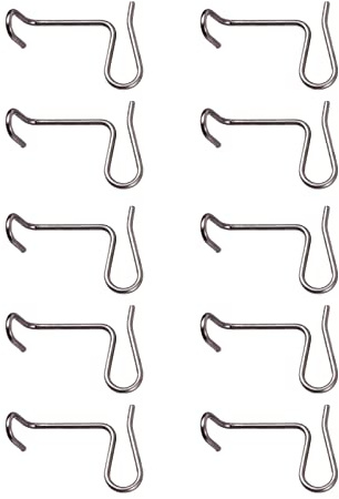 10 tensores de alambre de valla de metal, herramienta para jardín, granja, huerto, apriete clips de tensión