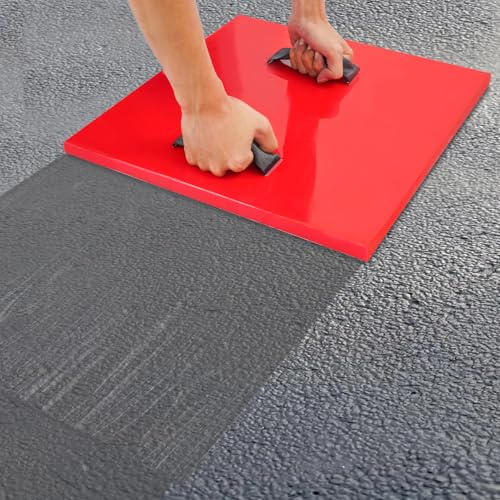 40 x 40 cm, strumento per timbri in calcestruzzo, stampo fai da te, forma da parete, in poliuretano, con manici per pareti e pavimenti.