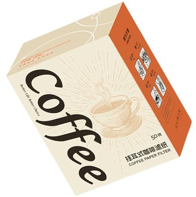 25/50 bolsas de papel de filtro desechables, bolsas de filtro de café portátiles para colgar en el oído, herramientas de preparación, accesorios de café, bolsas de papel desechables duraderas para