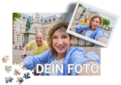 Pixum Fotopuzzle mit eigenem Foto, personalisiertes Geschenk, 200 Teile | Selbst gestalten, hochwertige Druckqualität, Fotogeschenk für Erwachsene und Kinder