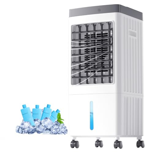Portable Air Conditioners for Room, Swamp Cooler Portable AC Unit with Large Water Tank, Windowless Evaporative Air Cooler with 3 Speeds, Fast Cooling Room Air Conditioners for Home & Garage