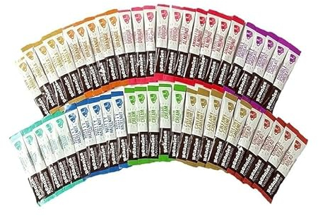 Beanies Flavoured Instant Coffee Sticks Variety Pack – 50 Sachets, 10 Different Blends (5 of Each Flavour) – Sugar Free, Low Calorie, Vegan Instant Coffee Sticks