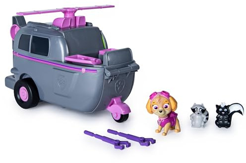 PAW PATROL Rettungsfahrzeuge, 2-in-1 Spielset und Polizeikwagen für Kinder ab 3 Jahren, Mehrfarbig