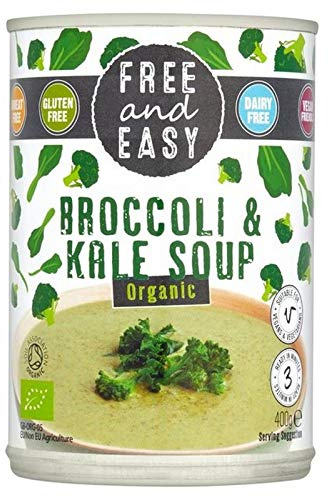 4x Gratuit Et Facile Sans Brocoli Et Soupe De Chou Frisé Biologique Sans Produits Laitiers 400G