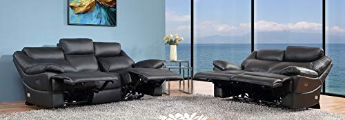 Mapo Möbel Elektrisches Leder Fernsehsofas 3581e-3+2-S