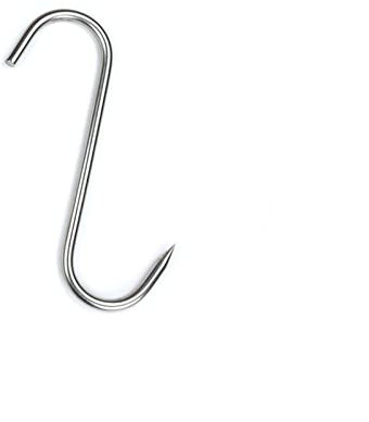 ZZSRX Gancio 20 Ganci per Carne, in Acciaio Inox, Ganci per Affumicatura con Punta Affilata, Adatti per Macelleria, Carne, per Affumicatori A Caldo E A Freddo (Size : A)