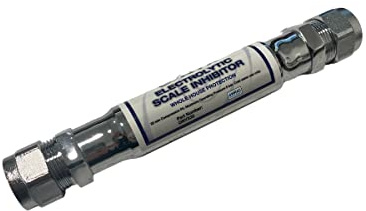 Hanicks 22mm Inline Scale Reducer – Electrolytic Limescale Inhibitor, Compression Fitting, Alternative to Sentinel SESI, Hard Water Protection for Boilers, Cylinders & Pipework