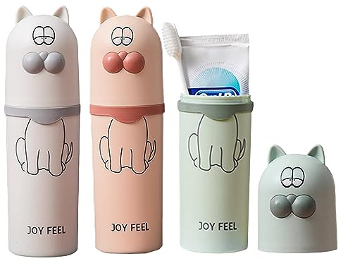 Nizirioo BehaelterZahnbürste Etui Reisezahnbürste Behaelter Set 3 Stück Zahnbürste Zahnpasta Case Zahnbürsten Etui Reisezahnbürsten Box, für Reisen Camping Schule