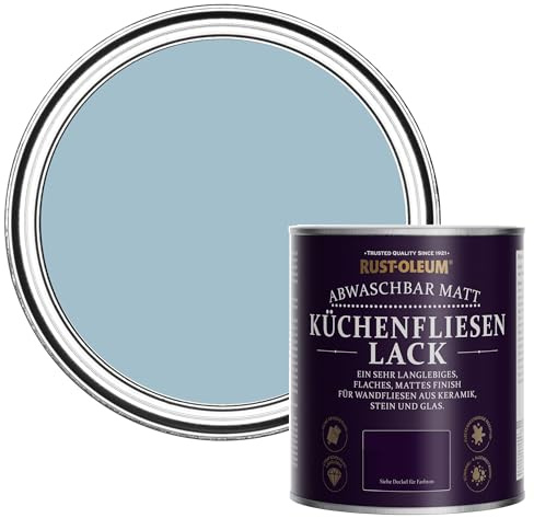 Rust-Oleum Blue Water-Resistant Kitchen Tile Paint in Matt Finish - Nan's Best China 750ml