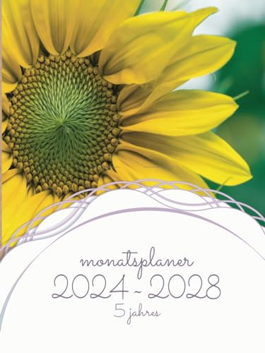 5Jahres Monatsplaner 2024-2028: 5 Jahres Kalender 2024-2028 ( Januar 2024 bis Dezember 2028 ) Agenda Organizer 60 Monate Kalenderbuch A4