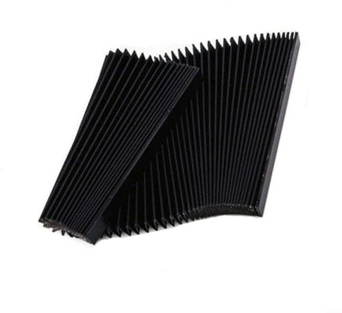 Milling Machine Flexible Protective Flat Accordion Bellows Cover Tool, CNC Machine Tool Guard Dust Cloth, Protects Machinery From Dust, Oil, And Water(245mm)