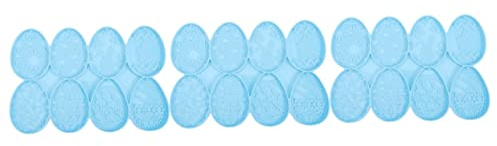 NUOBESTY 3pcs Easter Egg Mold Silicone DIY Keychain Pendant Mold Decorative Hanging Adorn for Easter Egg Painting Toys