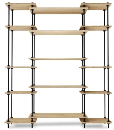 Master Regale DEKO Regalsystem: 1 Standregal 185x85x35 und 2 Erweiterungen 43x35cm