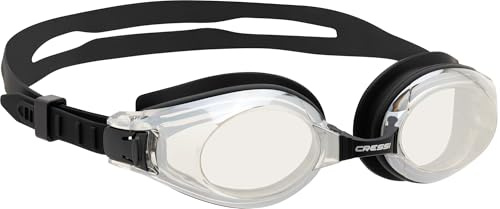 Cressi Nuoto 3.0 Black/Black Mirrored Lens - Schwimmbrille für Erwachsene, Austauschbare Nasenpads für Komfort und maximale Sicht, Schwarz/Schwarz/Spiegelscheiben, Einheitsgröße