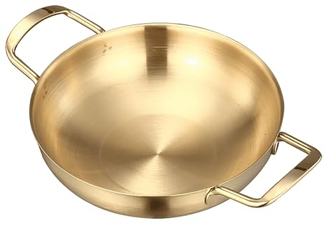 ANSNOW Antihaftbeschichtete Paella-Pfanne, Paella-Pfanne, Professionelle Antihaft-Paella-Pfanne Aus Edelstahl, Verbreiterter Griff, Rutschfeste Unterseite, Für Camping, Grillen, Ofen Und Induktionsg