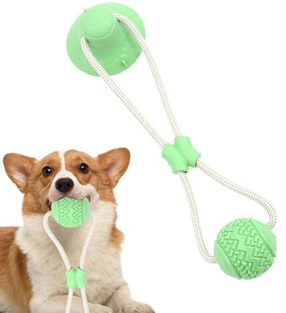 Kauspielzeug für aggressive Kauer – bissfestes Hundezahnreinigungsspielzeug, Kauspielzeug, interaktives Hundespielzeug, Welpenspielzeug für Zuhause, Garten, Park