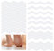 LUFFLOK 24 Pcs Bath Stickers, Non Slip Bath Stickers, Transparent Self-Adhesive Shower Stickers, Anti Slip Grip Stickers for Bath Tub, Stairs, Shower Room, Slippery Surfaces (24 Pcs)