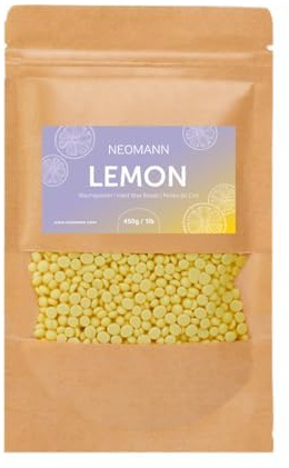 NEOMANN Waxing Perlen zur Wachs Haarentfernung 450g Zitronenduft-Hartwachs oder Wax für Schmerzfreie Wachsperlen Haarentfernung-für alle Wachswärmer und Ganzen Körper