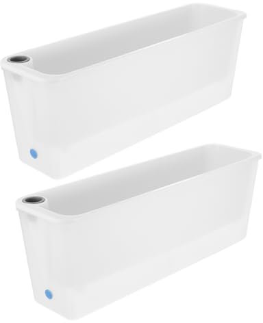 Toyvian 2pezzi Fioriera Rettangolare Autoirrigante Vasi Plastica Per Fioriere Da Fioriere Da Per Patio Fioriera Per Decorazioni
