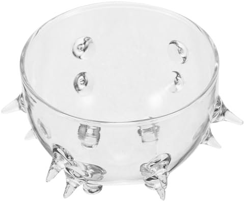 Zerodeko Ensaladera de Vidrio Transparente para Servir Frutas y Ensaladas Tazón de Vidrio para Fiestas de Limpiar y Mantener para Decoración y Diario