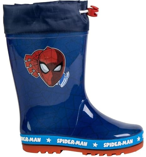 CERDÁ LIFE'S LITTLE MOMENTS Bottes de pluie Spiderman en PVC pour enfants, chaussures imperméables officielles, confortables et résistantes, unisexes, Spiderman, 27 EU